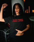 CASH FIRST BLACK T-SHIRT