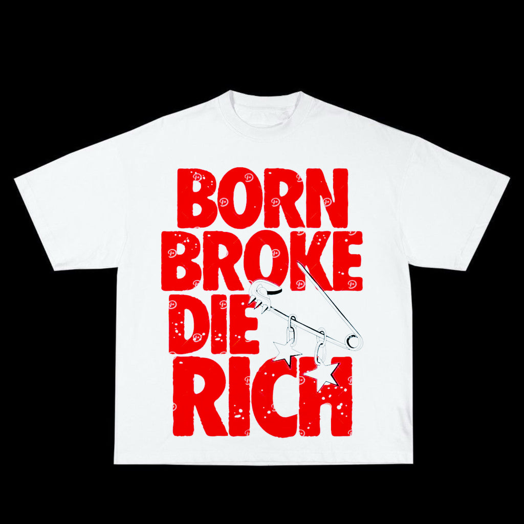 DIE RICH WHITE T-SHIRT