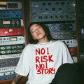 NO RISK WHITE T-SHIRT