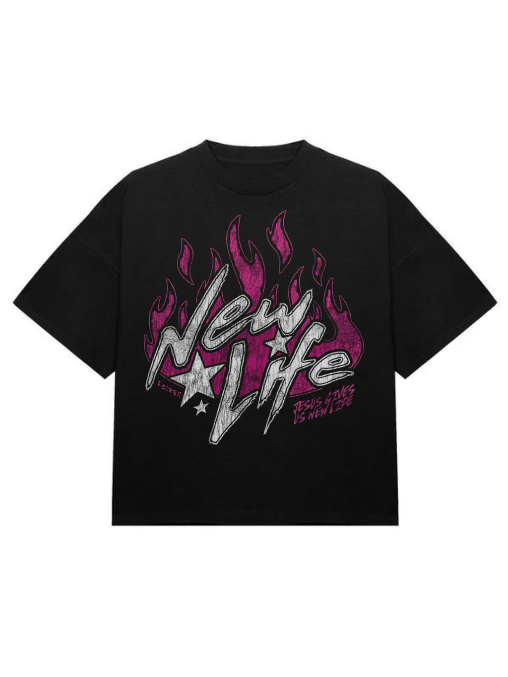 NEW LIFE BLACK T-SHIRT